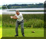 Frank on 15th tee (par 3)